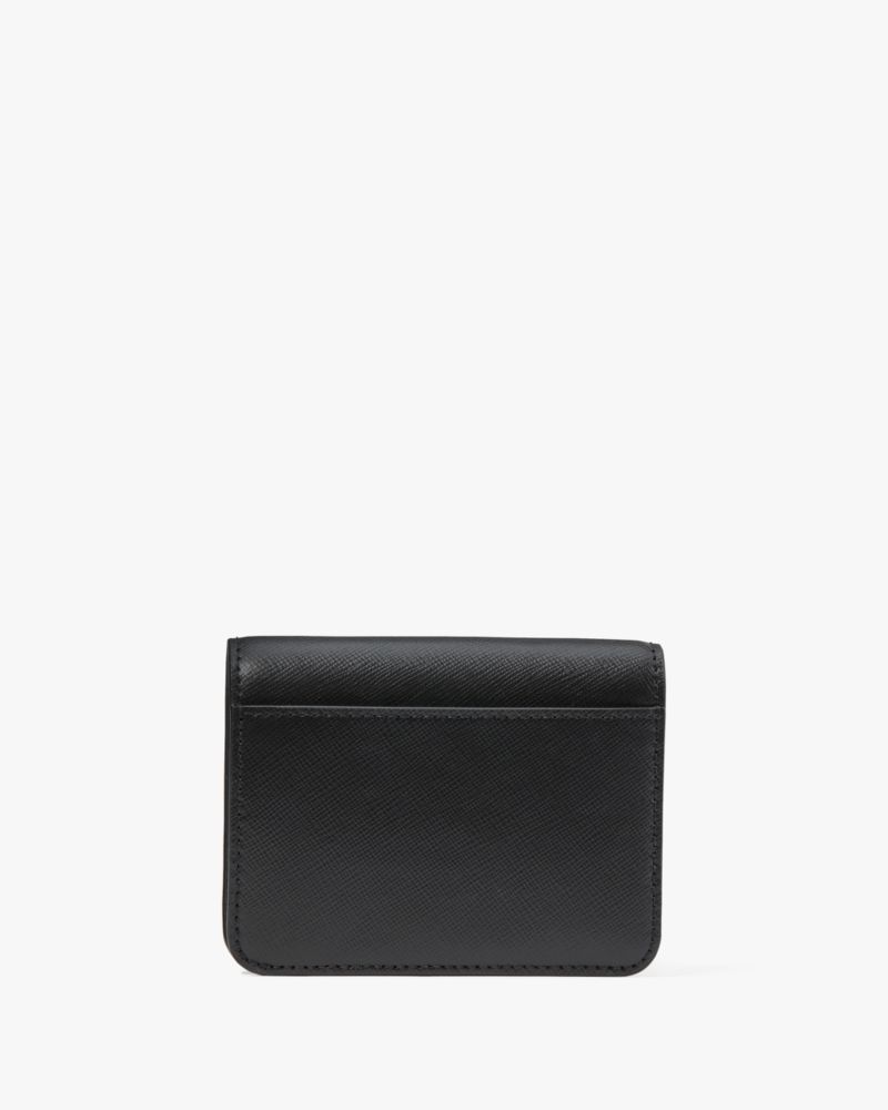 Small black kate spade wallet hot sale