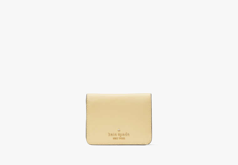 Kate Spade,Madison Small Bifold Wallet,Butter image number 0