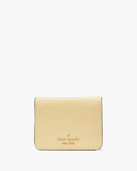 Kate Spade,Madison Small Bifold Wallet,Butter