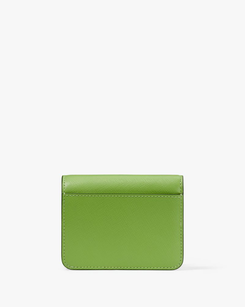 Kate Spade,Madison Small Bifold Wallet,Turtle Green