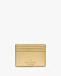 Kate Spade,Madison Small Slim Card Holder,Butter