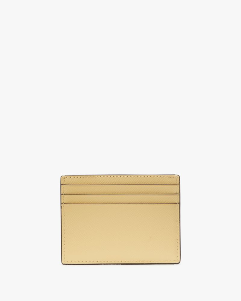 Kate Spade,Madison Small Slim Card Holder,Butter