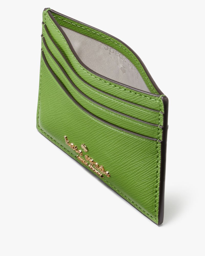 Kate Spade,Madison Small Slim Card Holder,Turtle Green