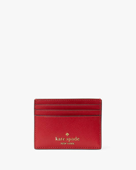 Kate Spade,Madison Small Slim Cardholder,Candied Cherry