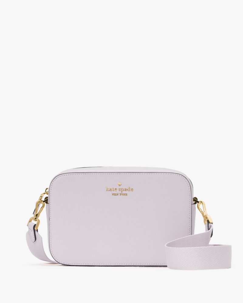 Kate Spade,Madison Mini Camera Bag,Camera Bag,Metal,Logo,Lined,Casual,Lavender