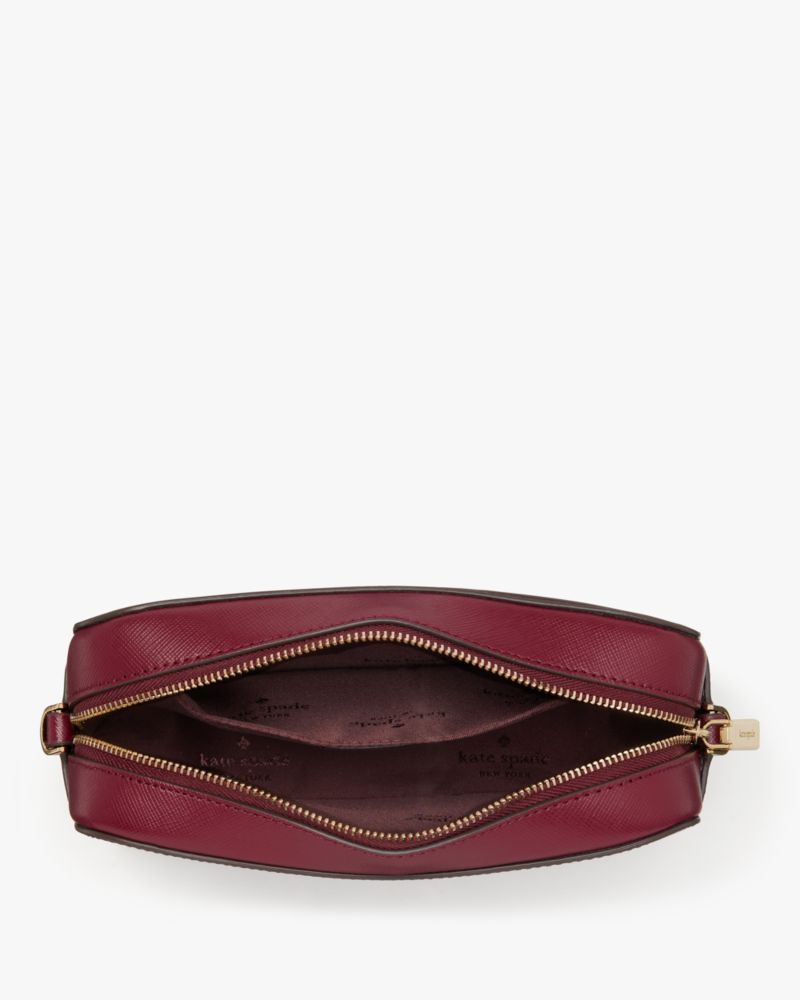 Kate Spade,Madison Camera Bag,Camera Bag,Logo,Metal,Lined,Casual,Maroon