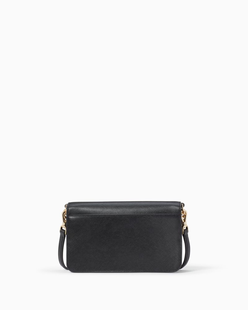 kate spade handbag for women Leila small flap crossbody bag, Black:  Handbags