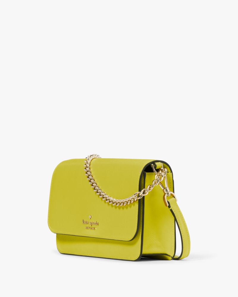 Kate Spade,Madison Small Flap Crossbody,Lime Slice