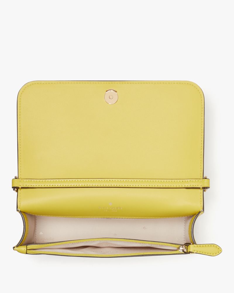 Kate Spade,Madison Willow Mini Crossbody,Leather,Crossbody,Logo,Metal,Lined,Gold Metal,Day Party,