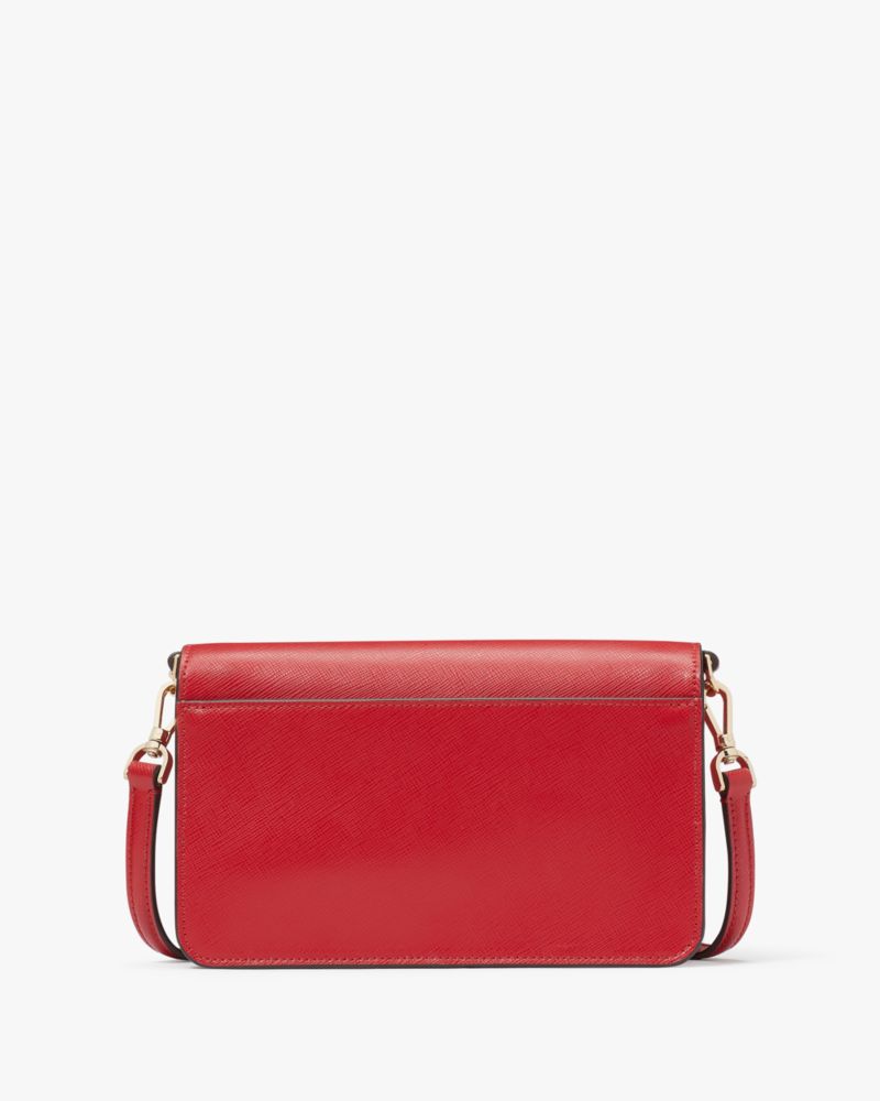Kate Spade Staci Dual Zip Around Leather Crossbody Candied Cherry