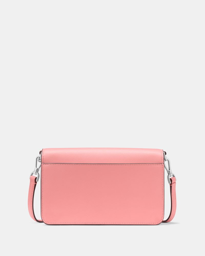 Kate Spade,Madison Willow Mini Crossbody,Leather,Crossbody,Logo,Metal,Lined,Gold Metal,Day Party,Pink
