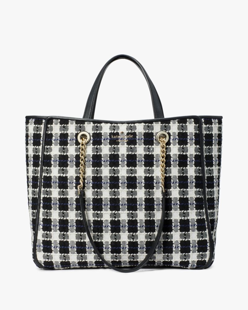 Kate spade black hot sale white tote