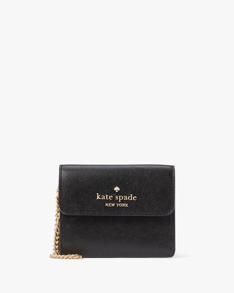 Saffiano Small Flap Credit Card Wallet