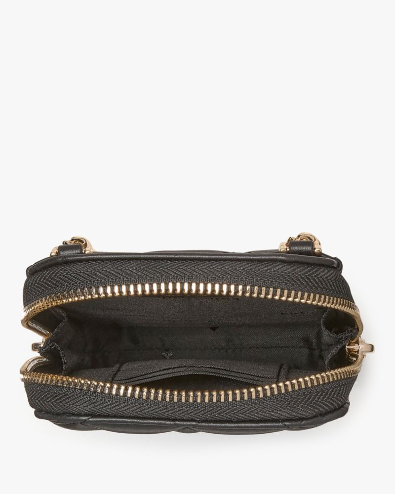 Kate Spade,キャリー ノース サウス ジップ フォン クロスボディ,テック,ブラック