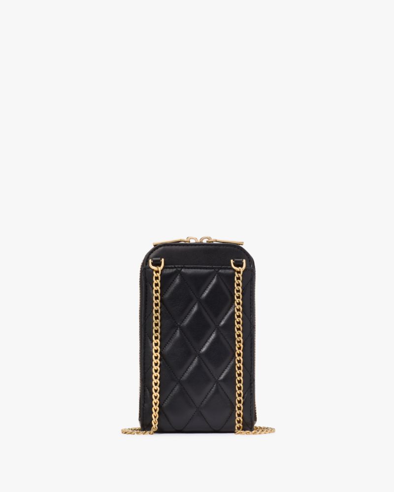 Kate Spade,キャリー ノース サウス ジップ フォン クロスボディ,テック,ブラック