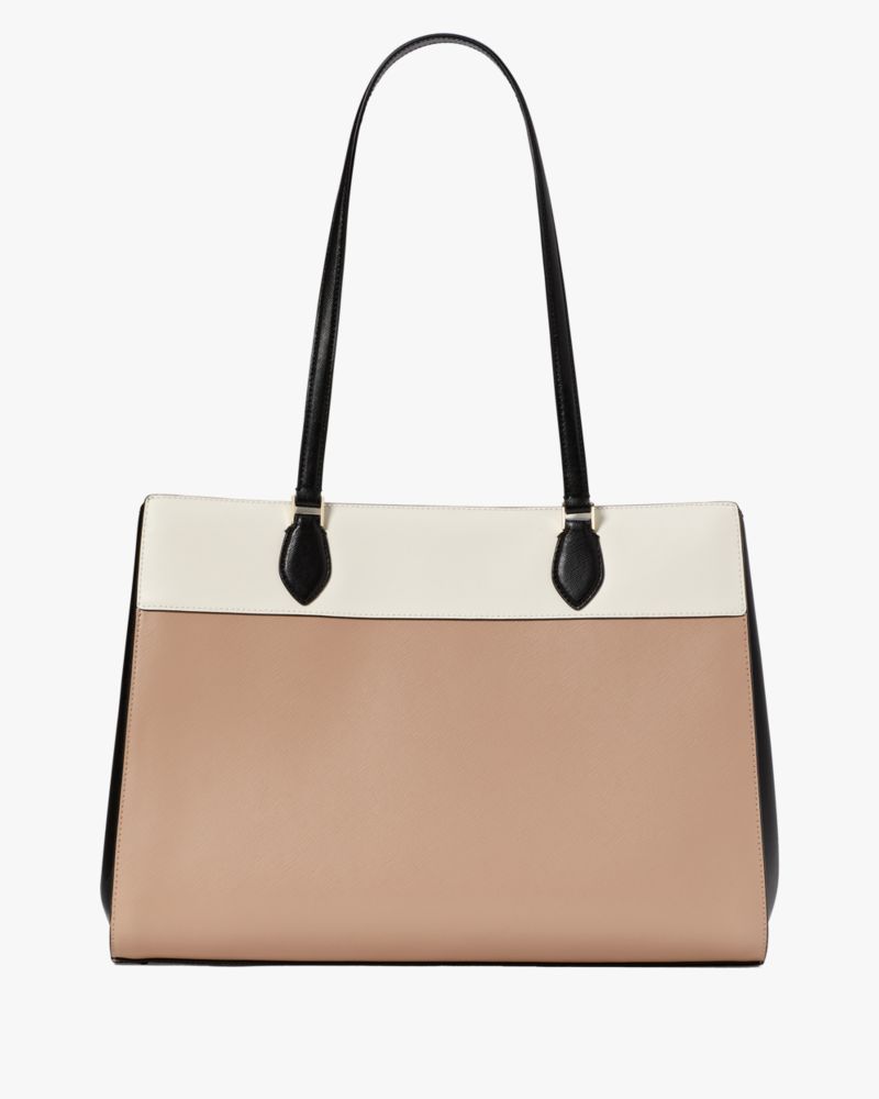 Madison Colorblock Saffiano Leather East West Laptop Tote Kate