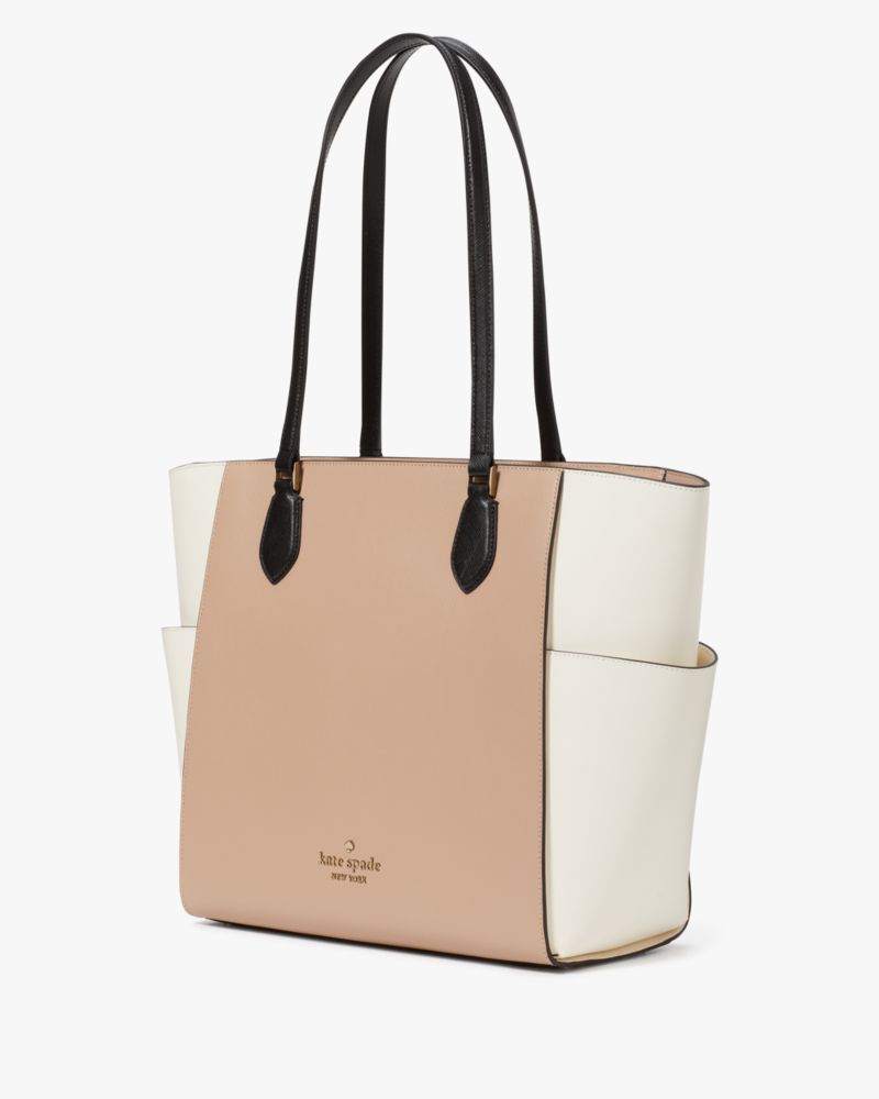 Kate Spade,マディソン カラーブロック ラップトップ トート,バッグ,トーステッドヘーゼルナッツマルチ