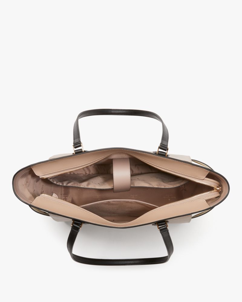 Kate Spade,マディソン カラーブロック ラップトップ トート,バッグ,トーステッドヘーゼルナッツマルチ