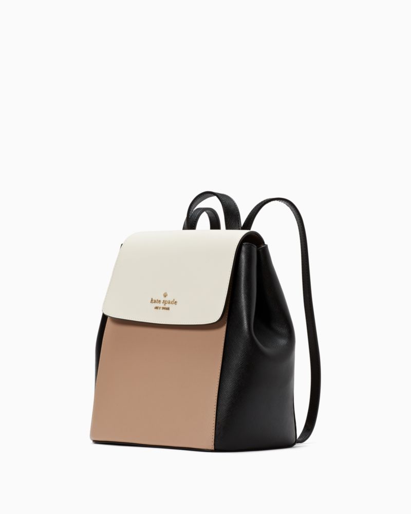 Kate Spade,Madison Flap Backpack,Toasted Hazelnut Multi