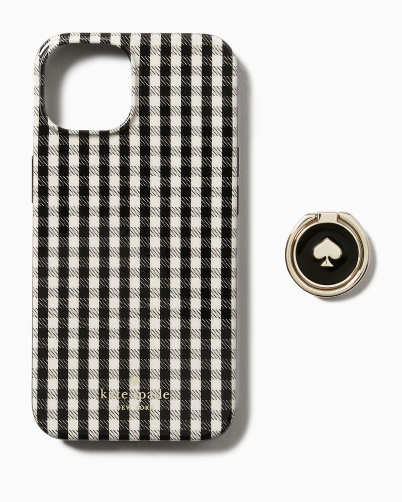 Jazzy Gingham Stability Ring I Phone 14 Case | Kate Spade Outlet