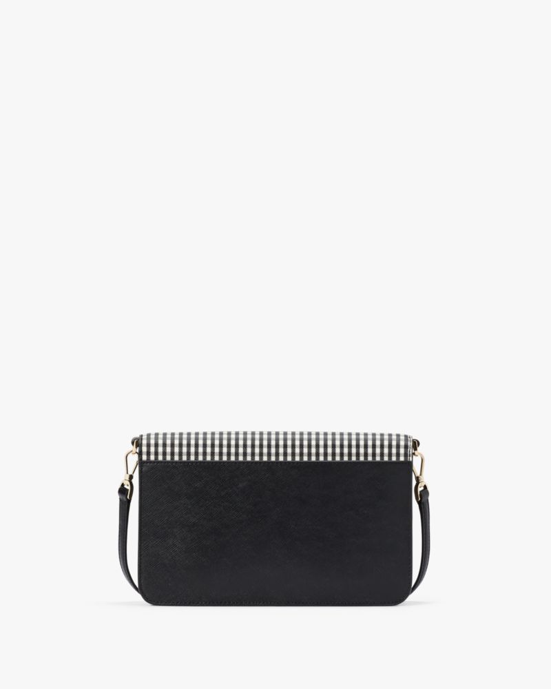 Kate Spade,Madison Jazzy Gingham Printed Flap Convertible Crossbody,