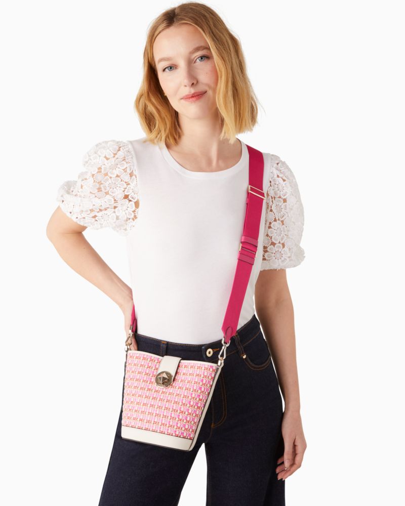 Kate Spade,オードリー ラフィア ツイード ミニ バケット バッグ,バッグ,