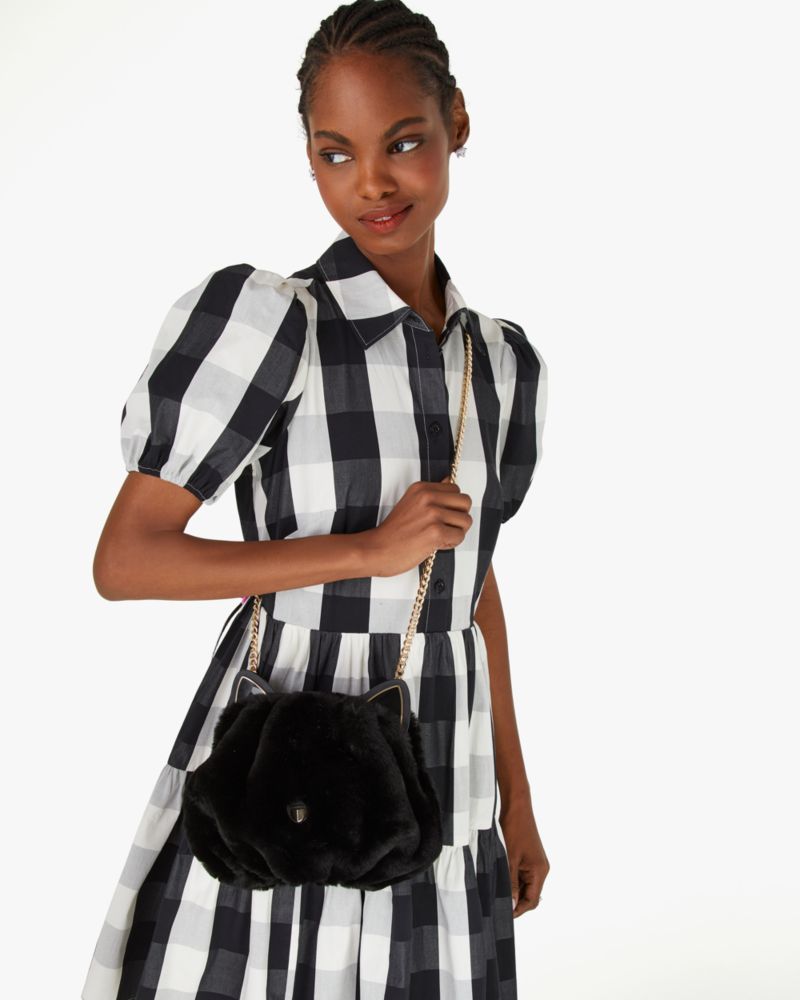 Black and white 2024 checkered skirt kate spade