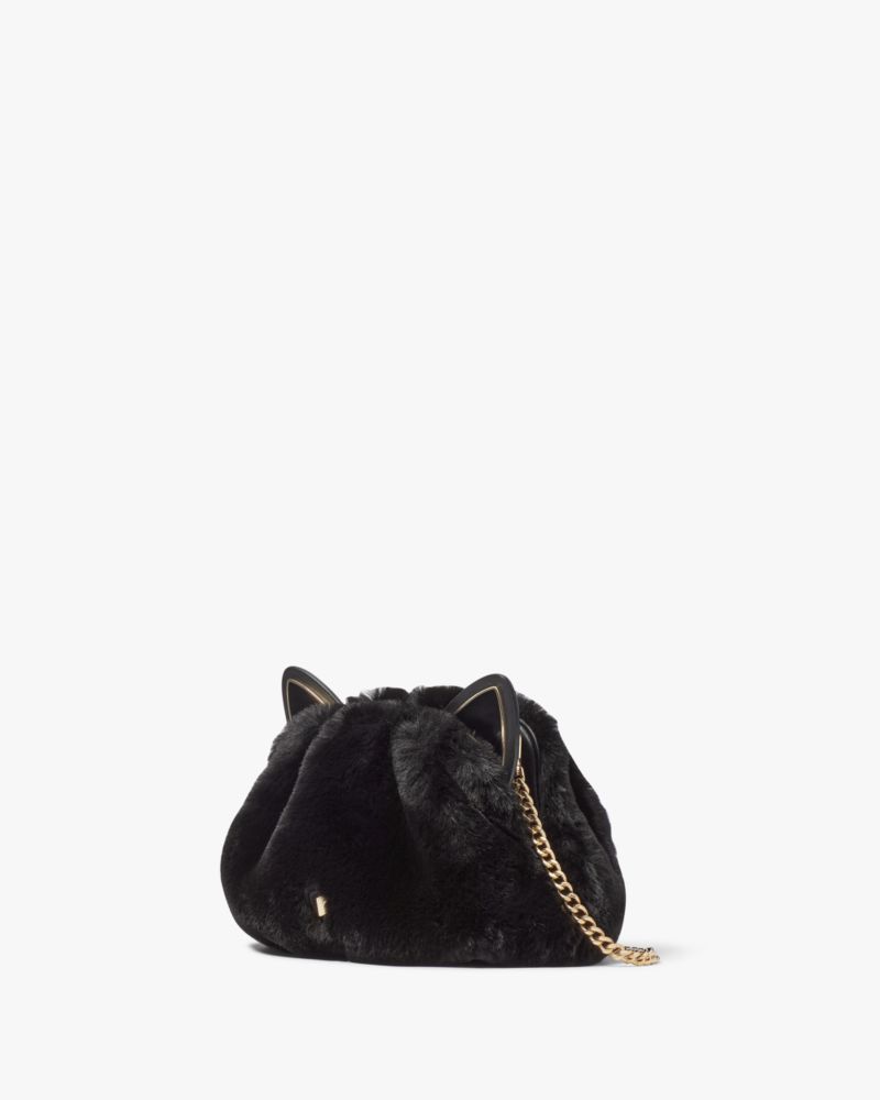 Kate spade black online velvet backpack