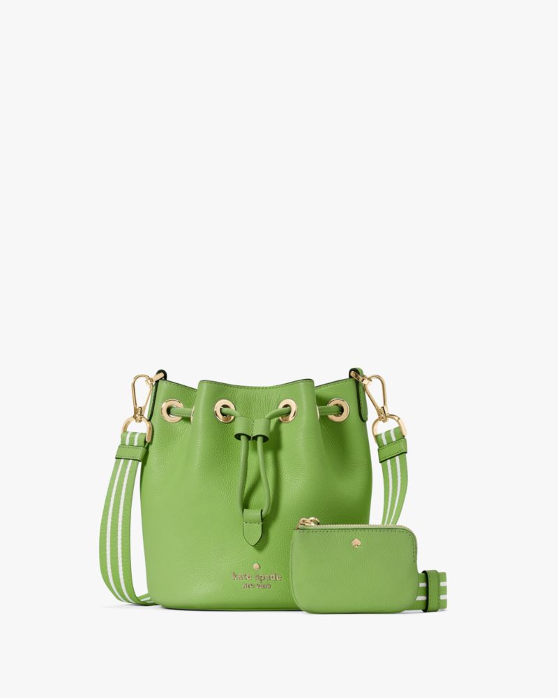 Kate Spade,Rosie Mini Bucket Bag,Turtle Green