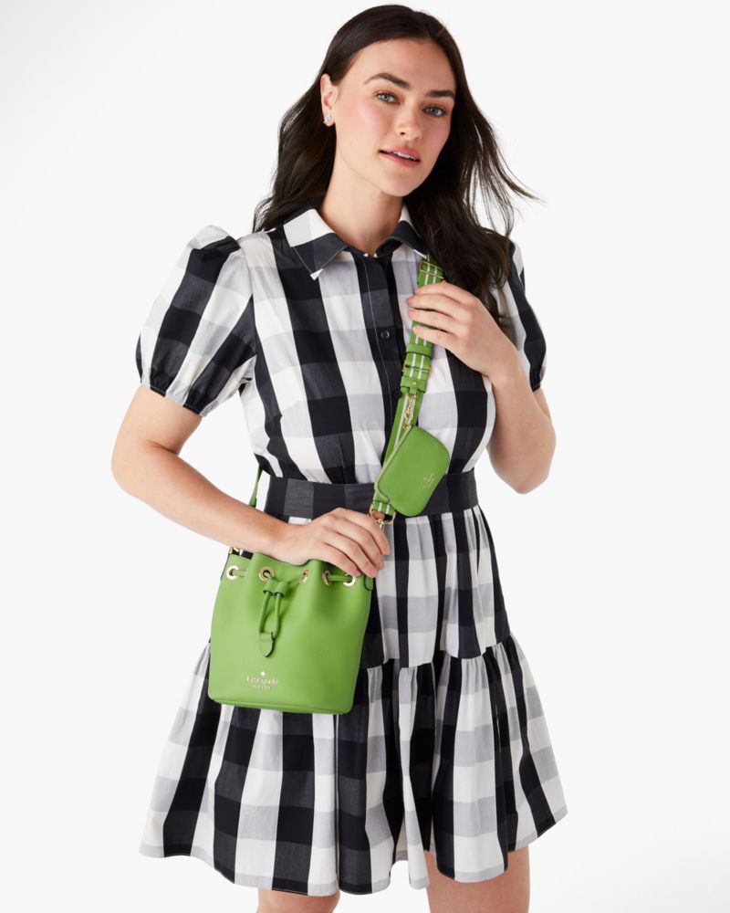 Kate Spade,Rosie Mini Bucket Bag,Turtle Green