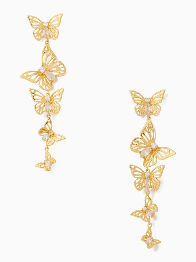 Gold Butterfly Earrings