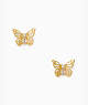 Kate Spade,Gold butterfly Studs,