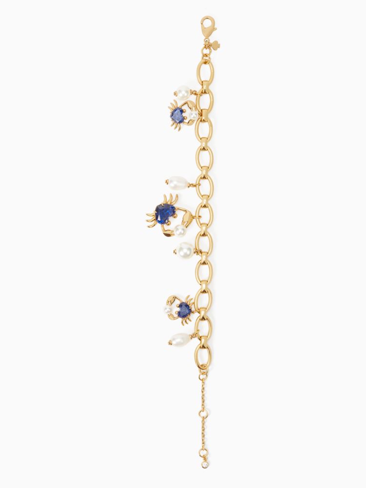 Kate Spade,Claws Out Crab Charm Bracelet,