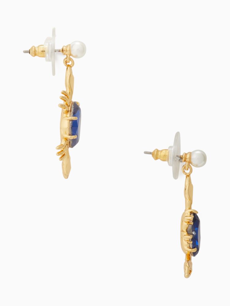 Kate Spade,Claws Out Crab Drop Earrings,