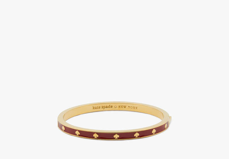 Kate Spade,Spot The Spade Hinged Bangle,Candied Cherry image number 0