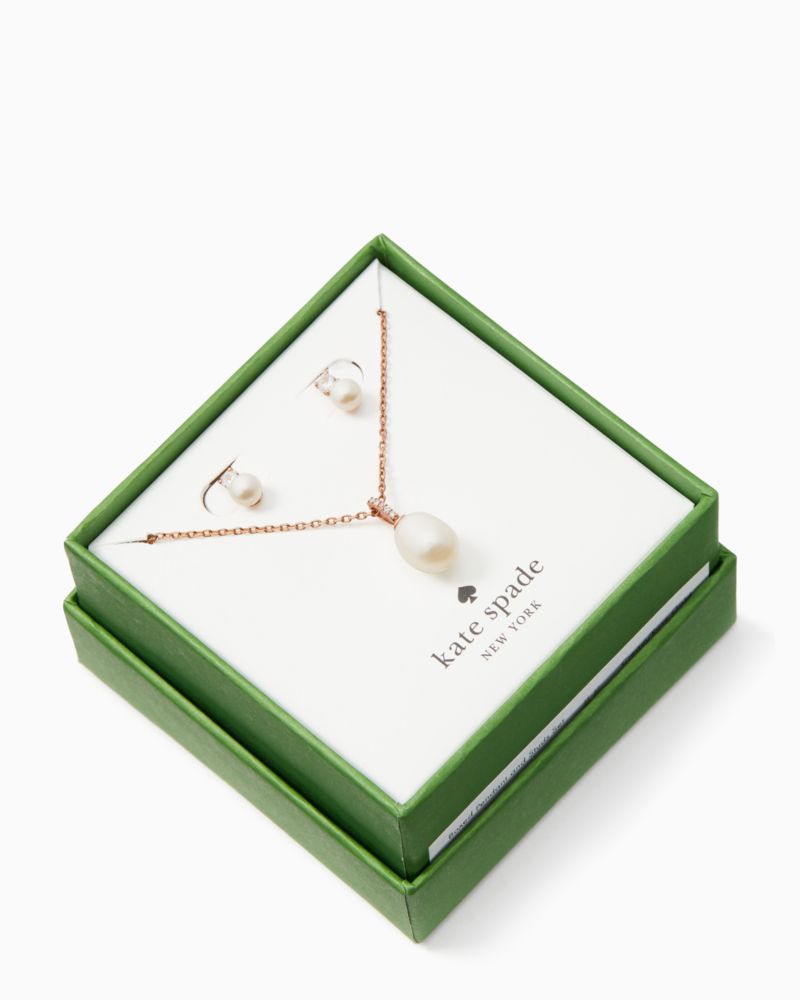 Kate Spade,ユア ア ジェム ペンダント アンド スタッズ セット,ジュエリー,ローズゴールドマルチ