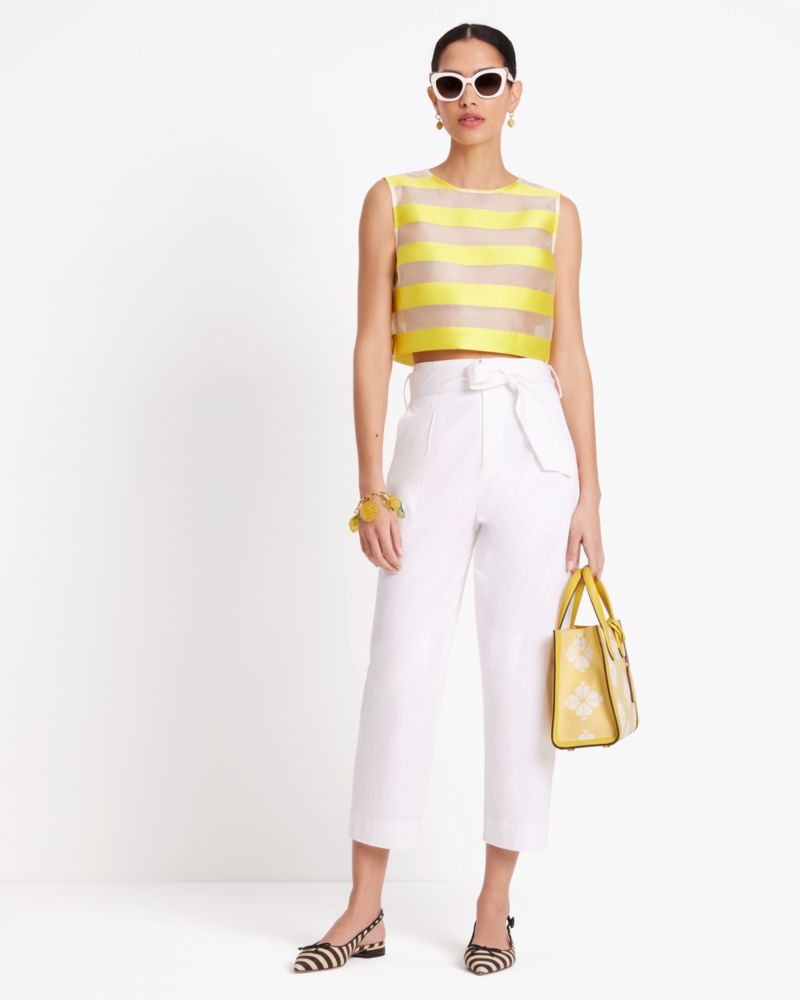 Kate Spade,Tie-waist Poplin Pants,