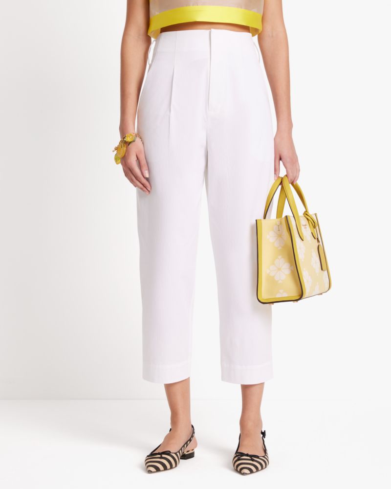 Tie-waist Poplin Pants