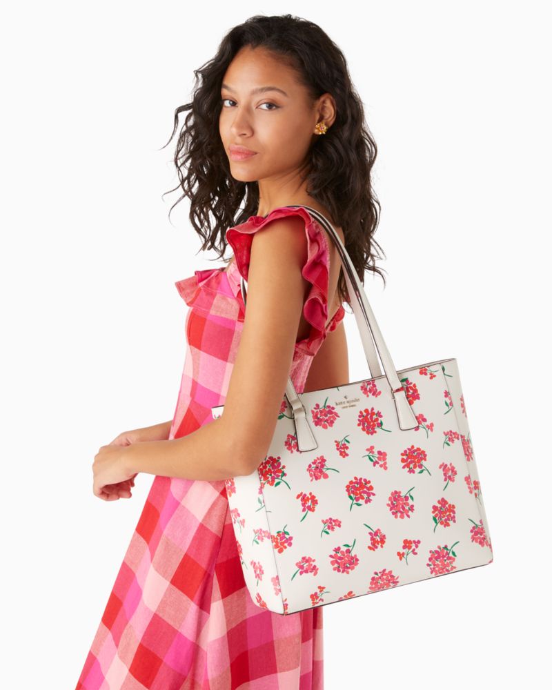 Perry Floral Laptop Tote