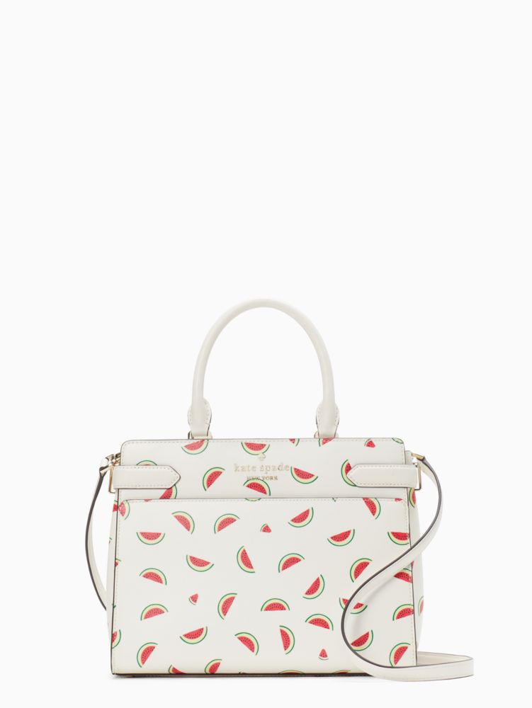 Kate Spade,Staci Medium Satchel,Cream Multi