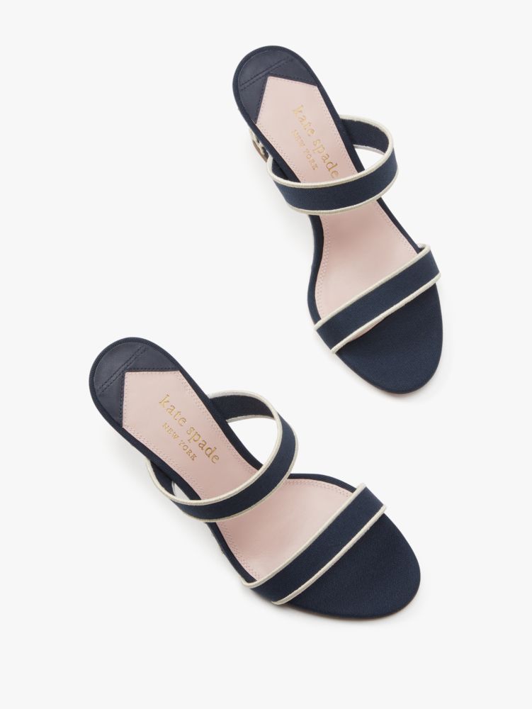 Kate Spade,Santorini Wedges,Evening,Blazer Blue/Cream