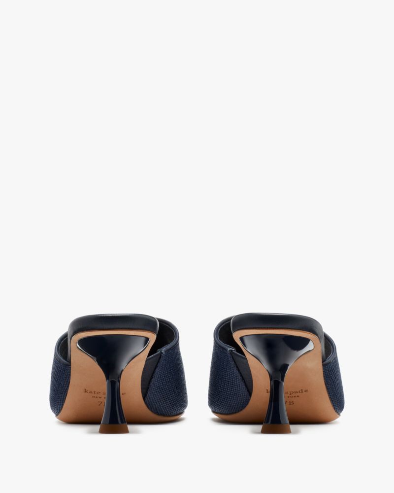 Kate Spade,Malibu Summer Sandals,Rubber,Slides,Piping,Breathable,Day Party,Navy