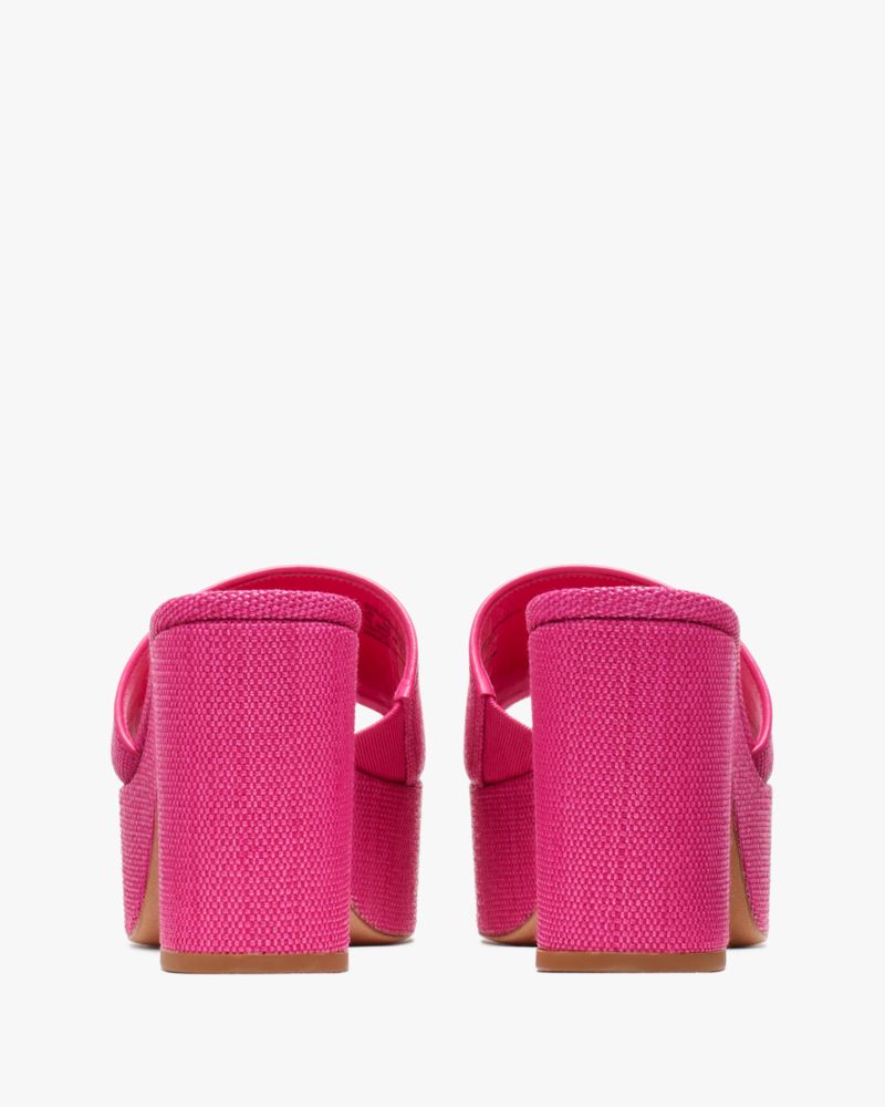 Kate Spade,Ibiza Raffia Sandals,Fuchsia