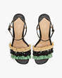 Kate Spade,Bora Bora Sandals,Evening,Black/ Natural/ Mint