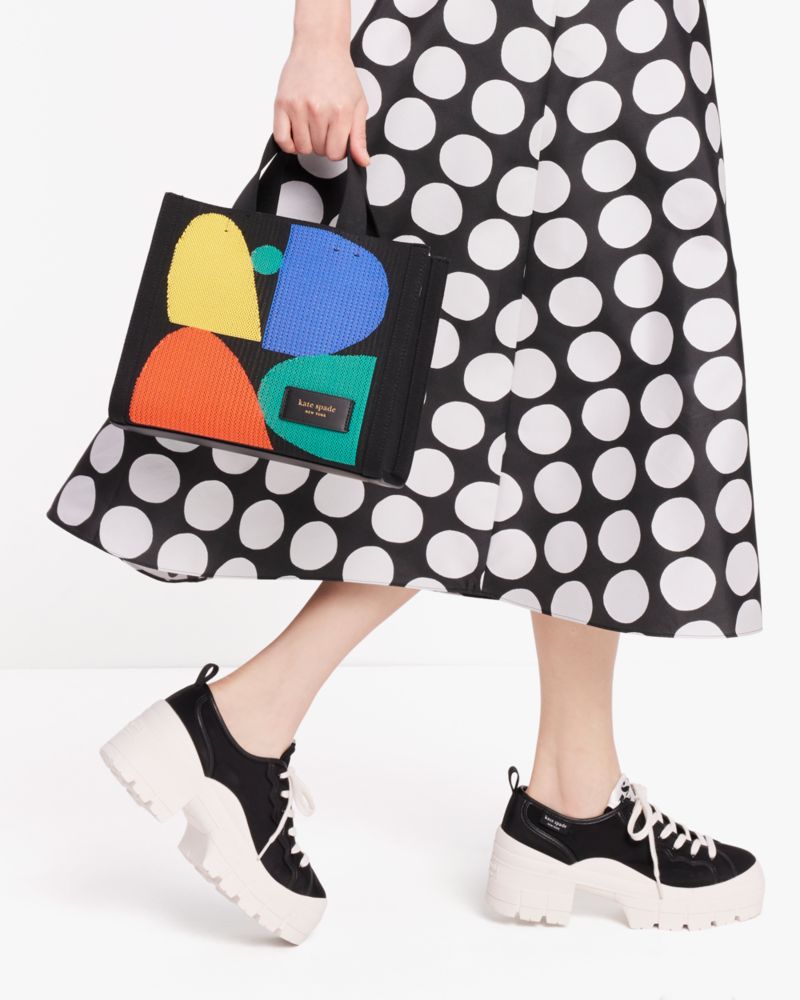 Kate Spade,マンハッタン スペード カラーブロック ジャカード スモール トート,トートバッグ,