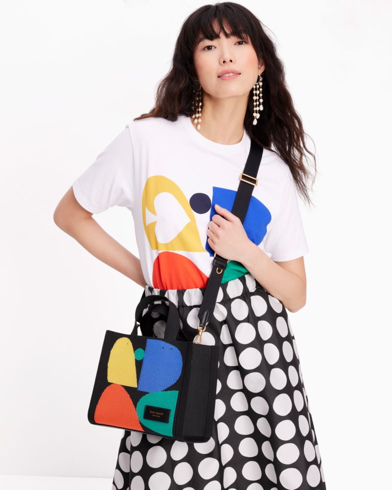 Kate Spade,マンハッタン スペード カラーブロック ジャカード スモール トート,トートバッグ,