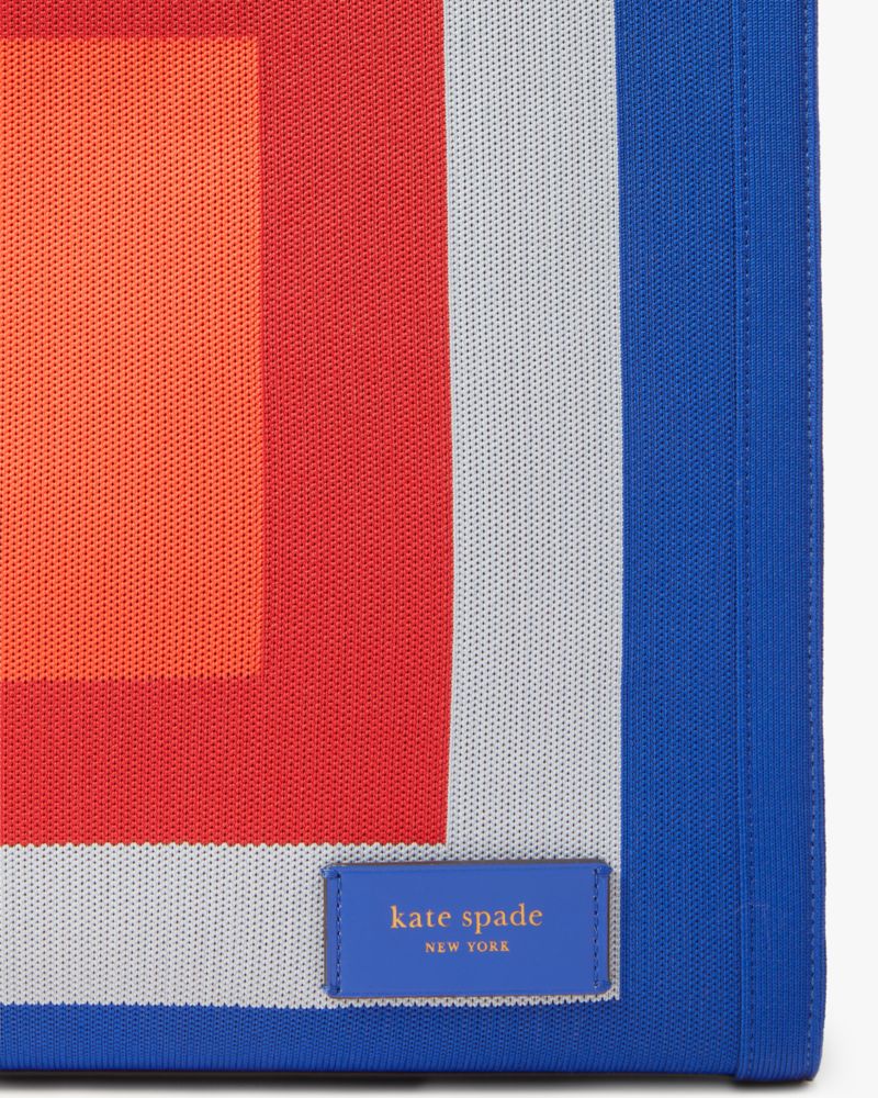 Kate Spade New York Manhattan Museum Plaid Knit Jacquard Large
