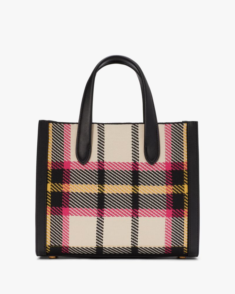 Manhattan Museum Plaid Jacquard Large Tote