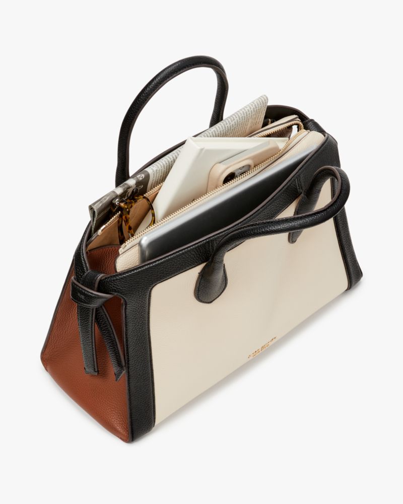 Knott Colorblocked Zip-top Satchel