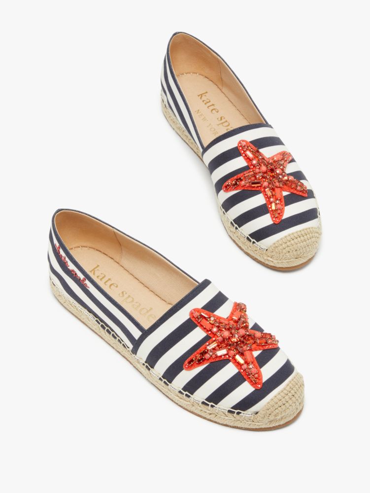 Kate Spade,Starfish Espadrilles,Casual,Blazer Blue/Cream